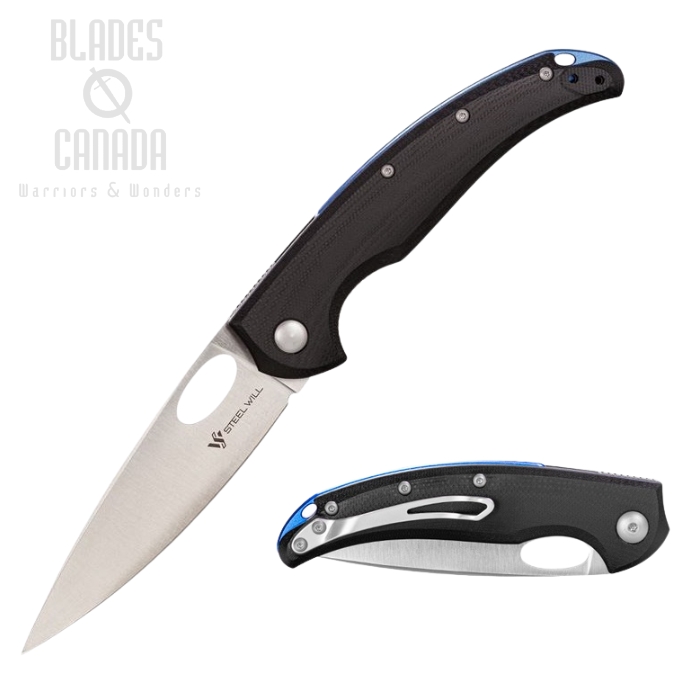 Steel Will Sedge Folding Knife, D2 Satin, G10 Black, F1910
